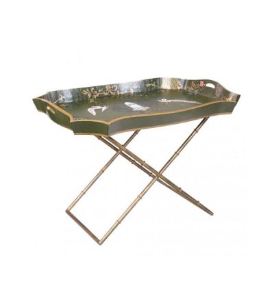 Green Fountain Design Tray on Stand by Quirky Barn | Style Our Home