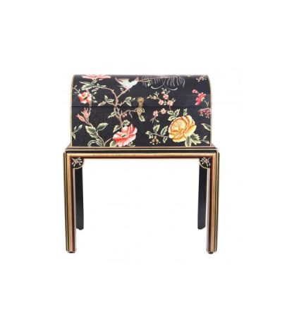 Black Lyre Bird Design Dome Box on Stand by Quirky Barn | Style Our Home