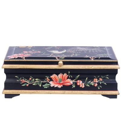 Black Lyre Bird Design Large Jewellery Box by Quirky Barn | Style Our Home