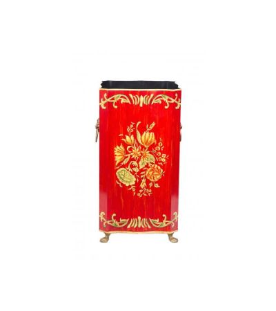 Red Floral Design Umbrella Stand by Quirky Barn | Style Our Home