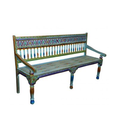 Carnival Hand Painted Bench | Style Our Home