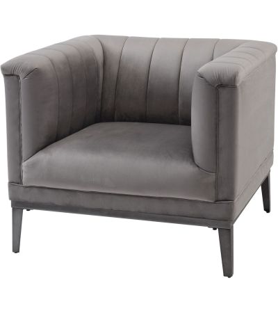 Belgravia Grey Ribbed Occasional Chair