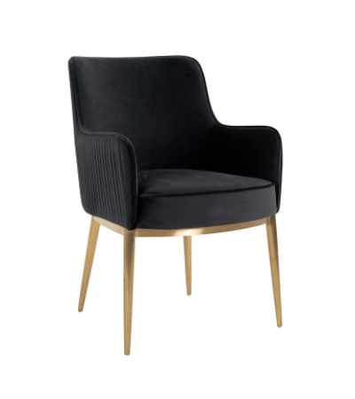 Breeze Antraciet Velvet Chair by Richmond Interiors | Style Our Home 