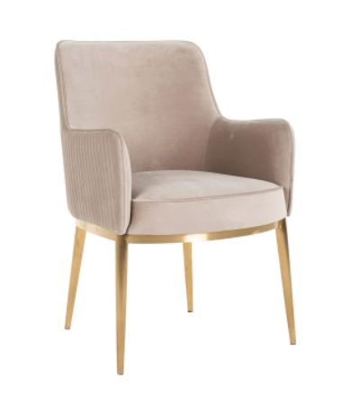 Breeze Khaki Velvet Chair by Richmond Interiors | Style Our Home 