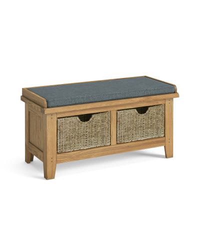 Burford Hallway Bench with Basket by Condell/Global Home Group | Style Our Home