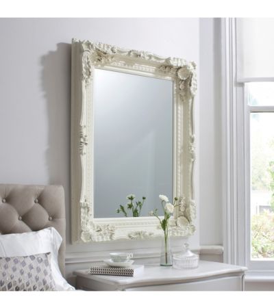 Carved Louis Mirror Cream | Style Our Home