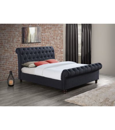 Castello Charcoal Super King Bed