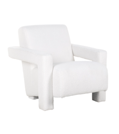 Casey White Furry Easy Chair by Richmond Interiors | Style Our Home