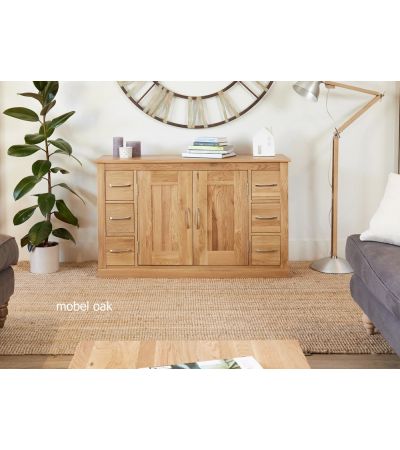 Baumhaus Mobel Oak Six Drawer Sideboard - Style Our Home