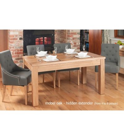 Baumhaus Mobel Oak Extending Dining Table (4 - 8 Seater) (Dining Table) - Style Our Home