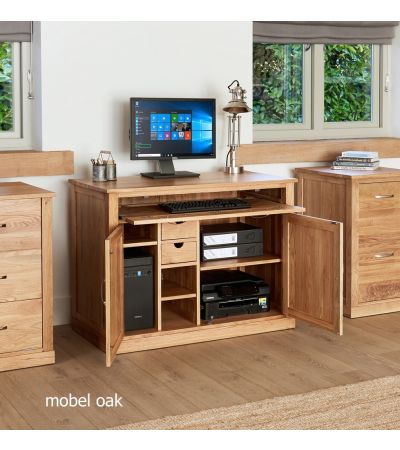 Baumhaus Mobel Oak Hidden Home Office - Style Our Home