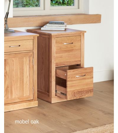 Baumhaus Mobel Oak Two Drawer Filing Cabinet - Style Our Home