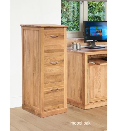 Baumhaus Mobel Oak 3 Drawer Filing Cabinet - Style Our Home