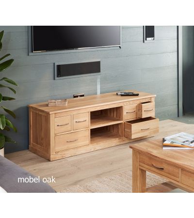 Baumhaus Mobel Oak Widescreen Television Cabinet - Style Our Home