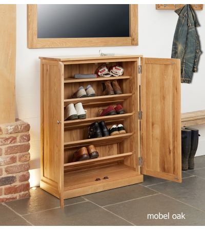 Baumhaus Mobel Oak Large Shoe Cupboard - Style Our Home