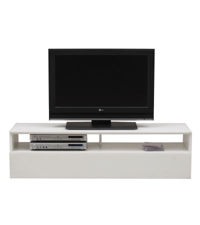 Gautier Adulis White Lacquer 1 Drawer TV Unit