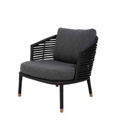 Sense Black Lounge Chair by Cane-line | Style Our Home