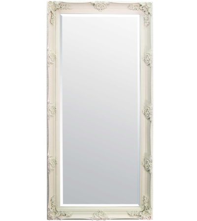 Eos Cream Ornate Flourish Full Length Mirror