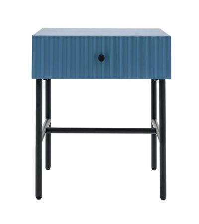Halton Blue 1 Drawer Bedside