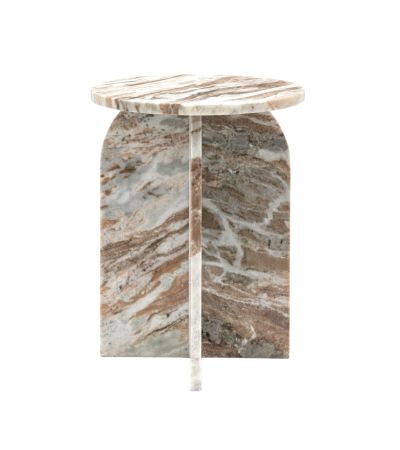 Nerano Natural Marble Side Table