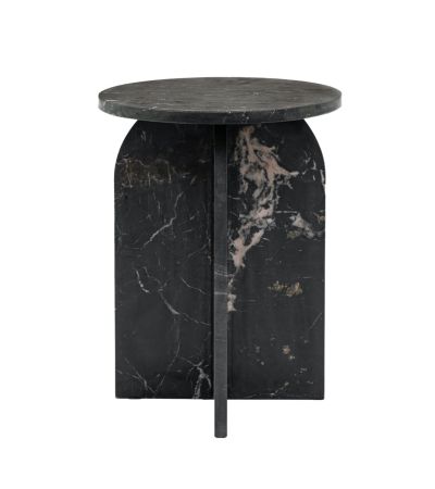 Nerano Black Marble Side Table