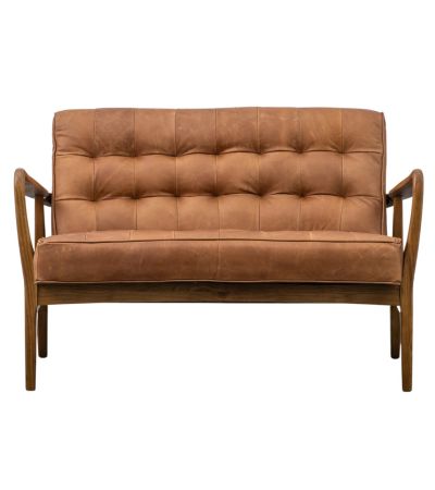 Humber 2 Seater Sofa - Vintage Brown Leather - Style Our Home