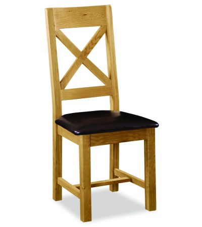 Salisbury Cross Back Chair with PU Seat by Condell/Global Home Group | Style Our Home