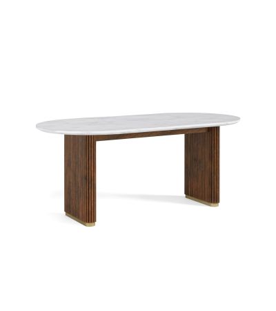 Harvard Oval Marble Top Dining Table by Condell/Global Home Group | Style Our Home