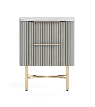 Isabella Flutted Narrow Bedside by Condell/Global Home Group | Style Our Home