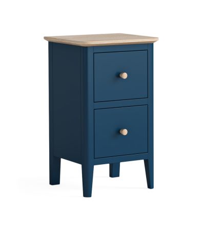 Marlow Navy Narrow Bedside by Corndell/Global Home Group  | Style Our Home