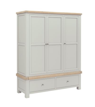 Salcombe Grey Triple Wardrobe By Corndell / Global Home Group | Style Our Home