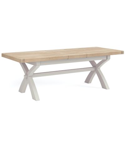 Salcombe Grey Cross Leg Extending Dining Table By Corndell / Global Home Group | Style Our Home
