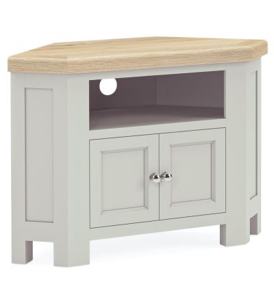 Salcombe Grey Corner TV Unit With 2 Doors By Corndell / Global Home group | Style Our Home