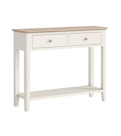 Marlow Coconut Milk Console Table by Corndell/Global Home Group  | Style Our Home