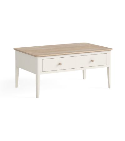 Marlow Coconut Milk Coffee Table by Corndell/Global Home Group  | Style Our Home