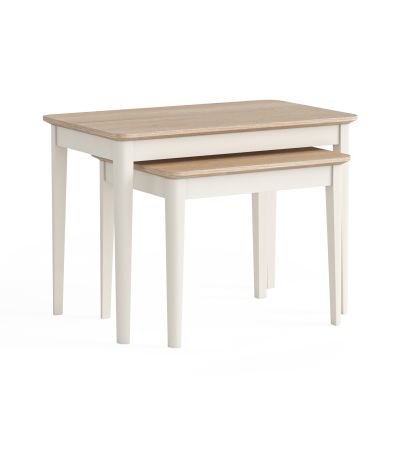 Marlow Coconut Milk Nest of Tables by Corndell/Global Home Group  | Style Our Home