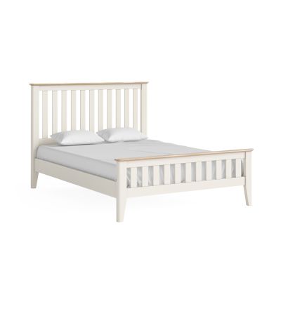 Marlow Coconut Milk Slatted 4'6 Bed by Corndell/Global Home Group  | Style Our Home