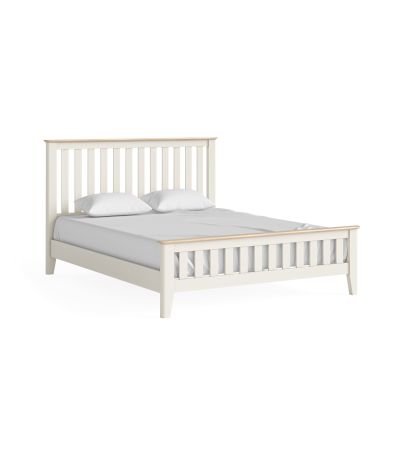 Marlow Coconut Milk Slatted 5' Bed by Corndell/Global Home Group  | Style Our Home