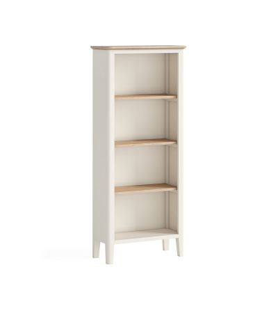 Marlow Coconut Milk Slim Bookcase by Corndell/Global Home Group  | Style Our Home