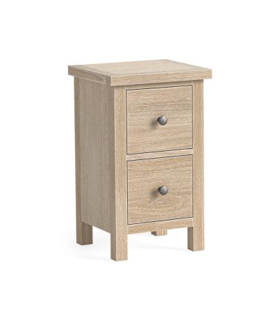 Modern Country Oak White Wash Narrow Bedside by Condell/Global Home Group | Style Our Home