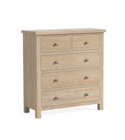 Modern Country Oak White Wash 2 over 3 Chest by Condell/Global Home Group | Style Our Home