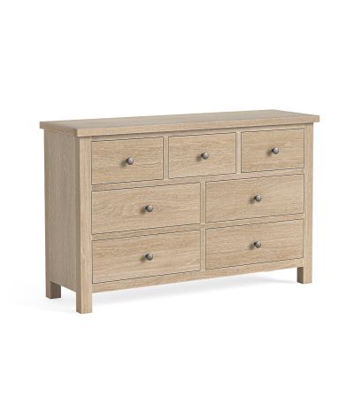 Modern Country Oak White Wash 3 over 4 Chest by Condell/Global Home Group | Style Our Home