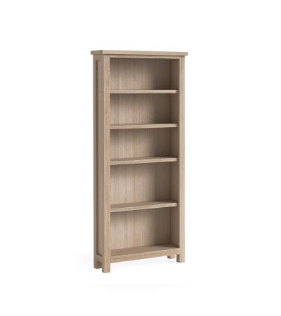Modern Country Oak White Wash Large Bookcase by Condell/Global Home Group | Style Our Home