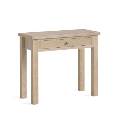 Modern Country Oak White Wash Single Drawer Desk by Condell/Global Home Group | Style Our Home
