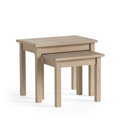 Modern Country Oak White Wash Nest of Tables by Condell/Global Home Group | Style Our Home