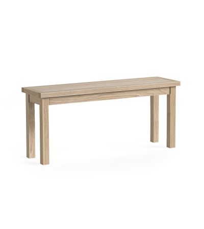 Modern Country Oak White Wash Bench by Condell/Global Home Group | Style Our Home