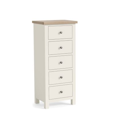 Modern Country Coconut 5 Drawer Tall Chest by Condell/Global Home Group | Style Our Home