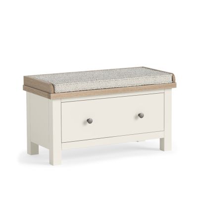 Modern Country Coconut Hallway Bench with Drawer by Condell/Global Home Group | Style Our Home