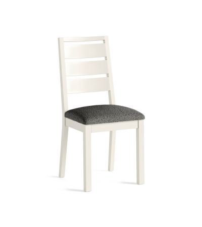 Modern Country Coconut Dining Chair with Grey Boucle Seat by Condell/Global Home Group | Style Our Home