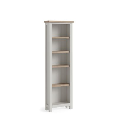 Modern Country Light Grey Slim Bookcase by Condell/Global Home Group | Style Our Home